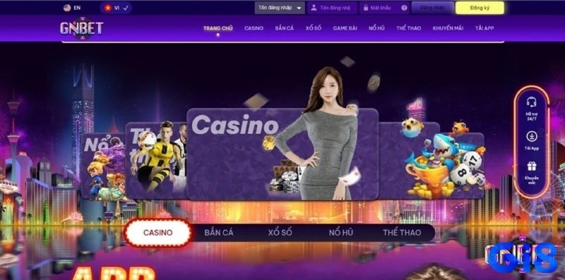 Đăng nhập Gnbet trải nghiệm thế giới cược trực tuyến hàng đầu