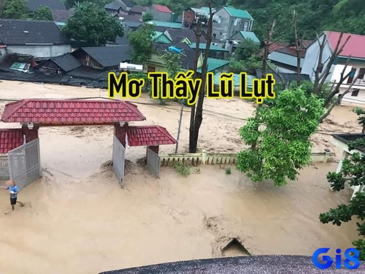 Mơ thấy ngập lụt với nước chảy xiết tượng trưng cho những áp lực và thách thức mạnh mẽ