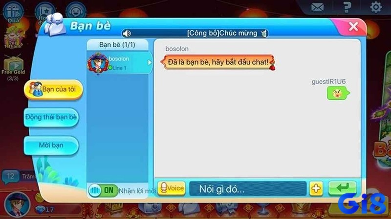 Kết nối và giao lưu cùng tất cả người chơi trên mọi miền