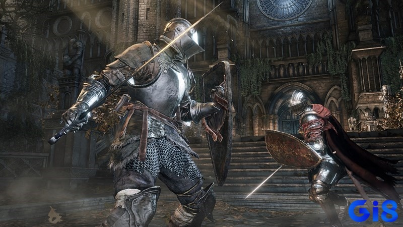 Nhân vật Dark Souls trong trận chiến đòi hỏi kỹ năng cao